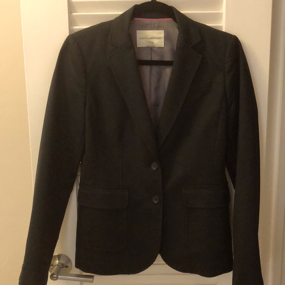 Banana Republic Blue stretch Blazer size 4